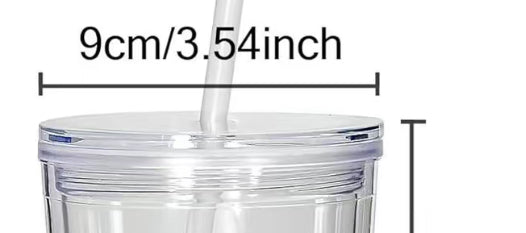 24 oz decorative lid(fake ice)